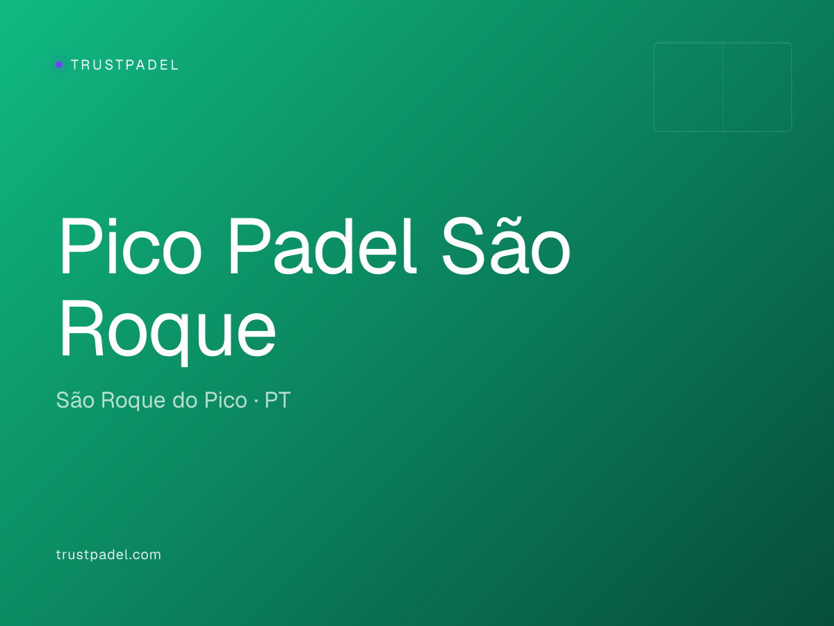 Pico Padel São Roque padel club