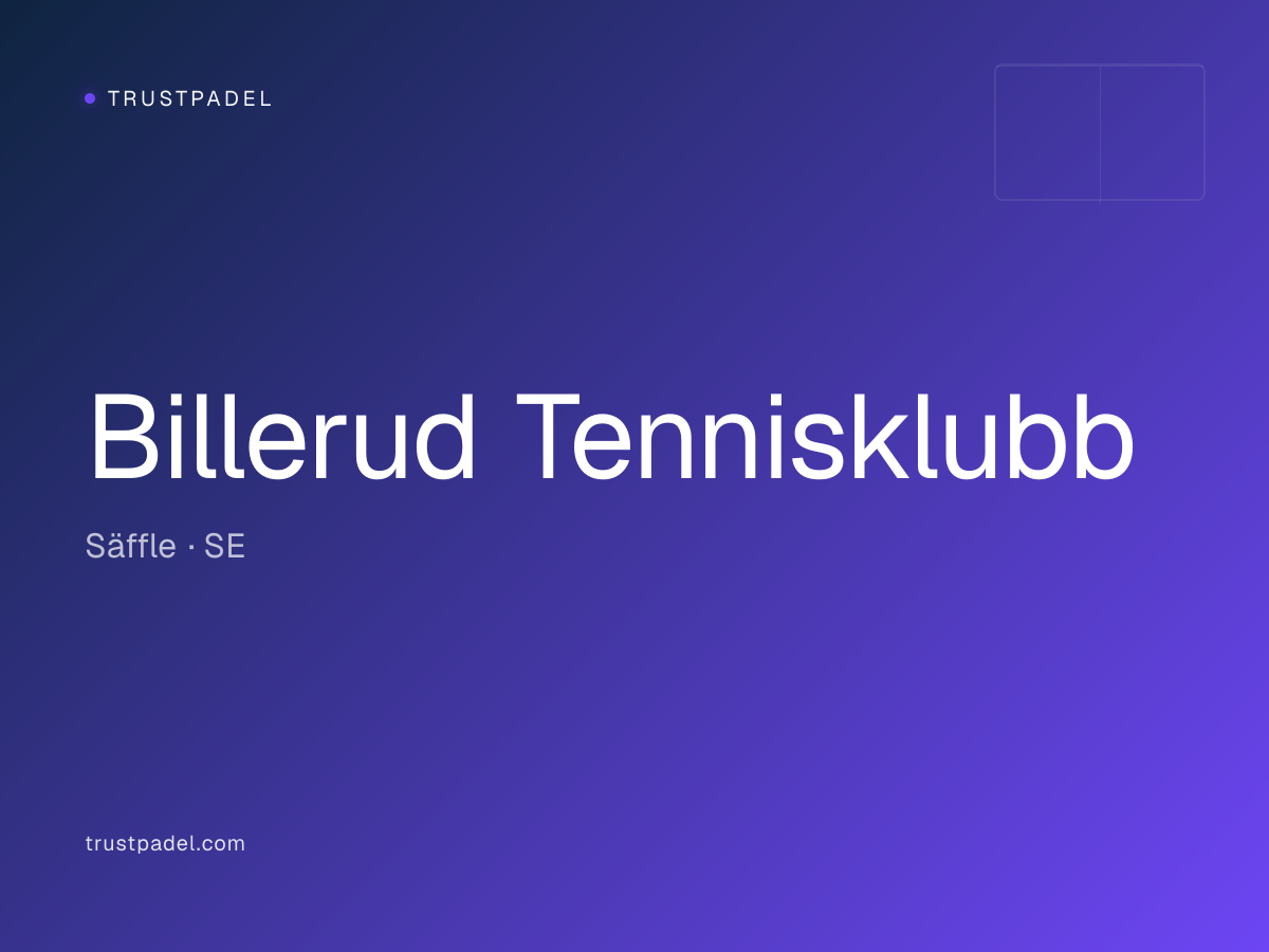 Billerud Tennisklubb padel club