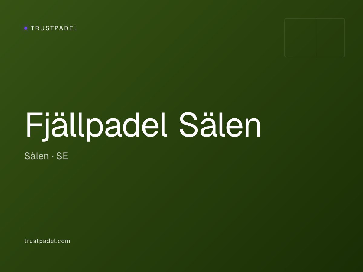 Fjällpadel Sälen padel club
