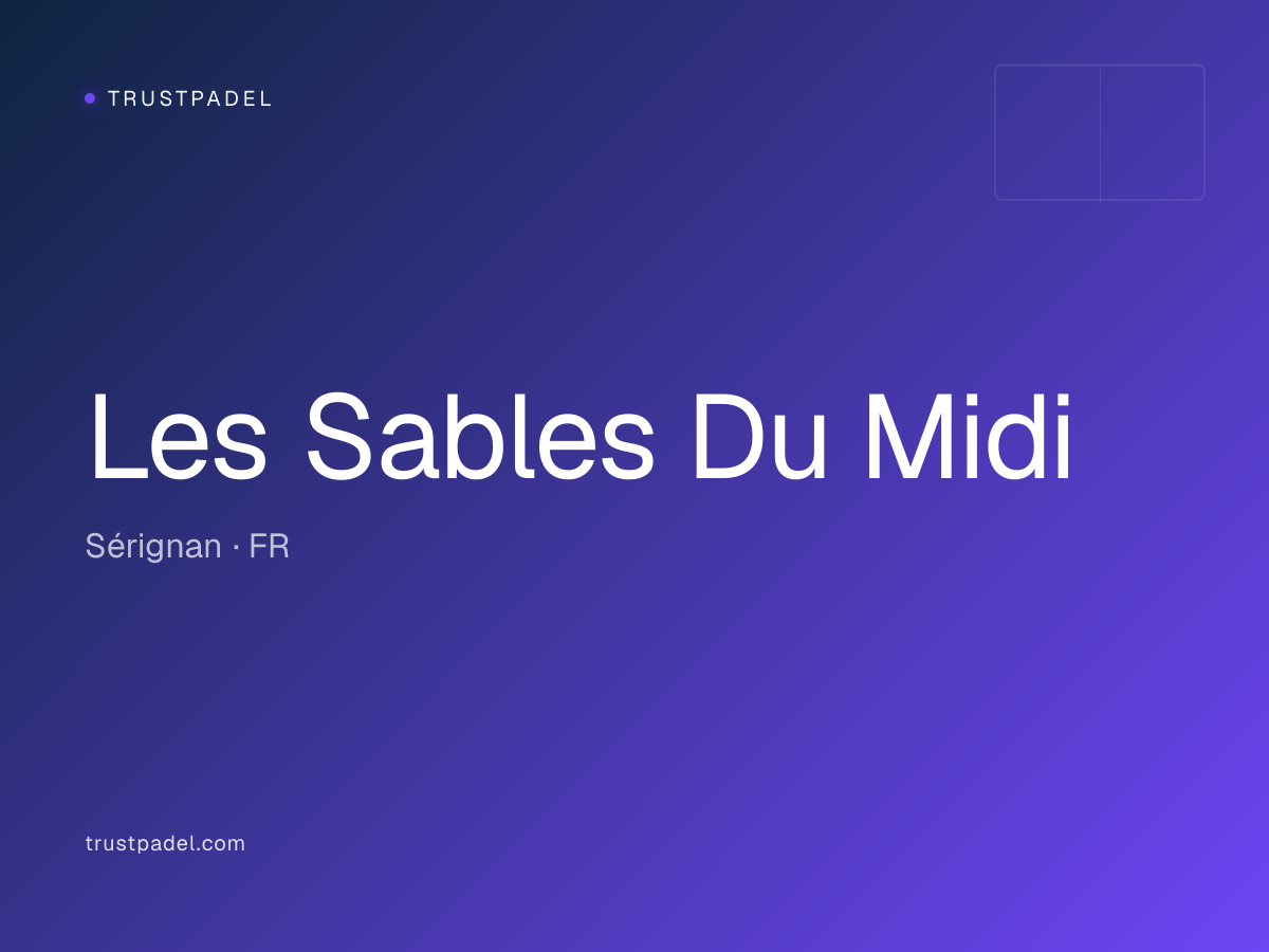 Les Sables Du Midi padel club