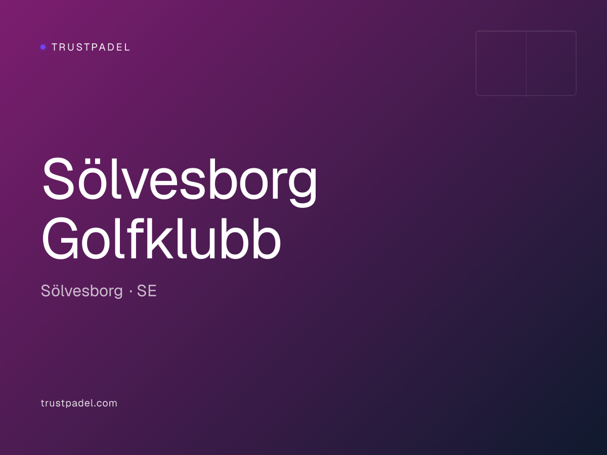 Sölvesborg Golfklubb padel club