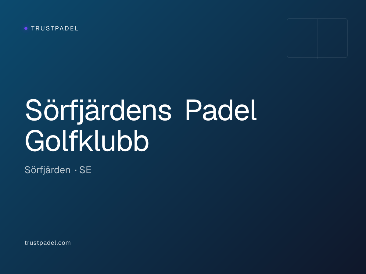 Sörfjärdens Padel Golfklubb padel club