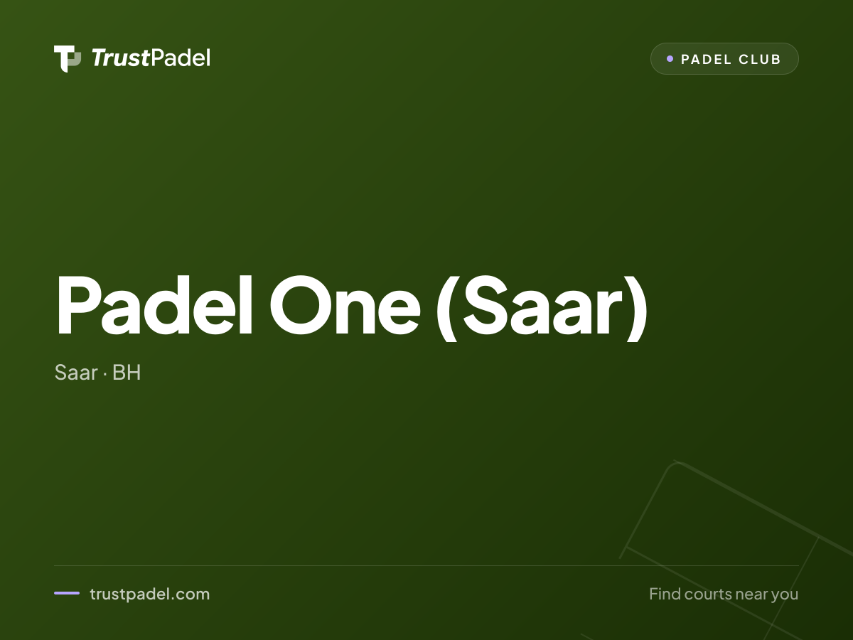 Padel One (Saar) padel club