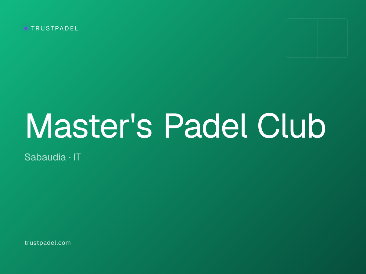 Master's Padel Club padel club