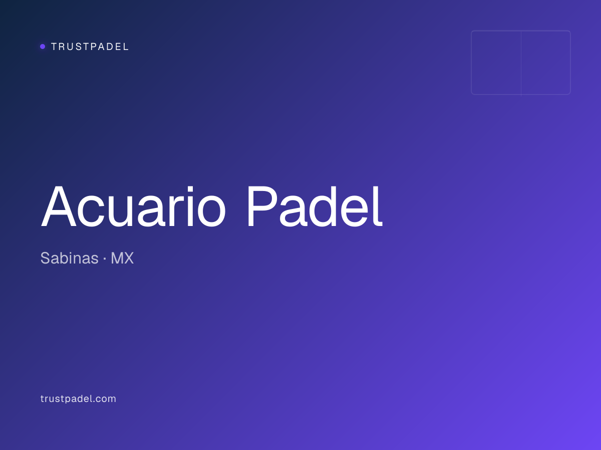 Acuario Padel padel club