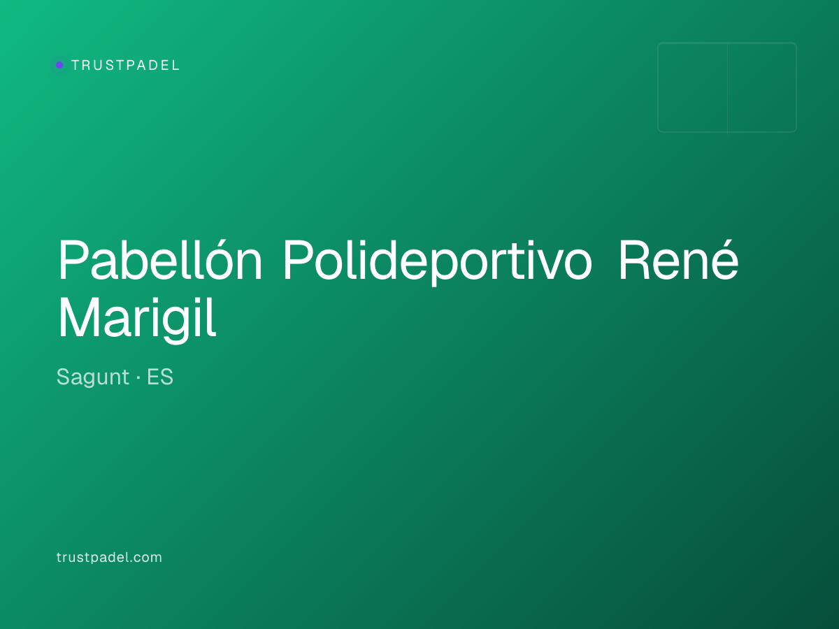 Pabellón Polideportivo René Marigil padel club