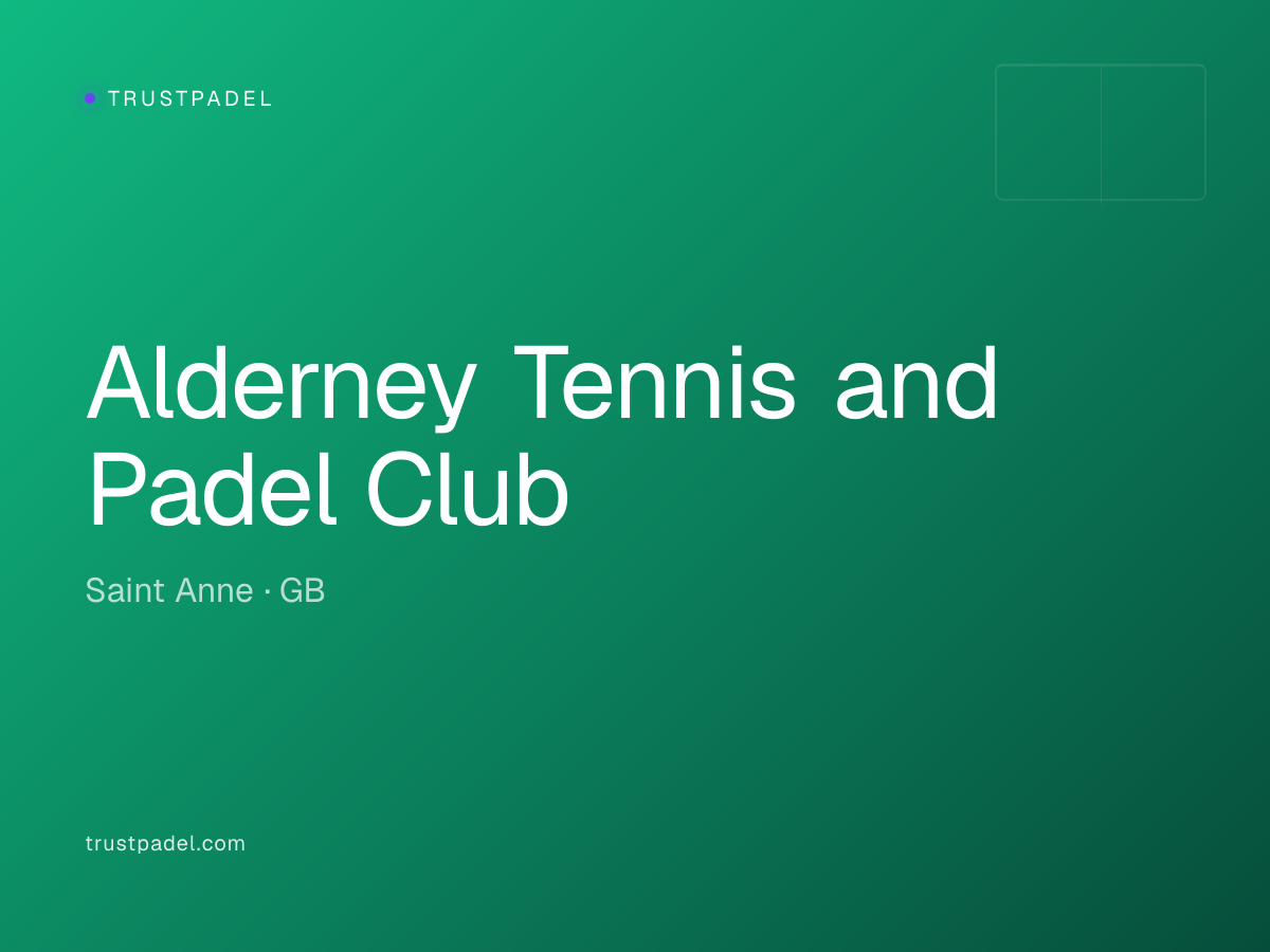 Alderney Tennis and Padel Club padel club