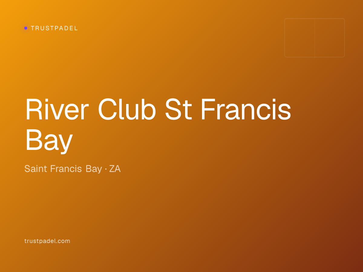 River Club St Francis Bay padel club
