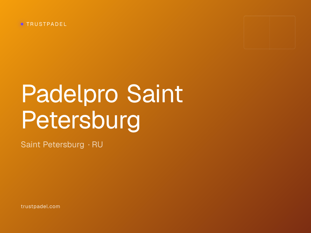 Padelpro Saint Petersburg padel club