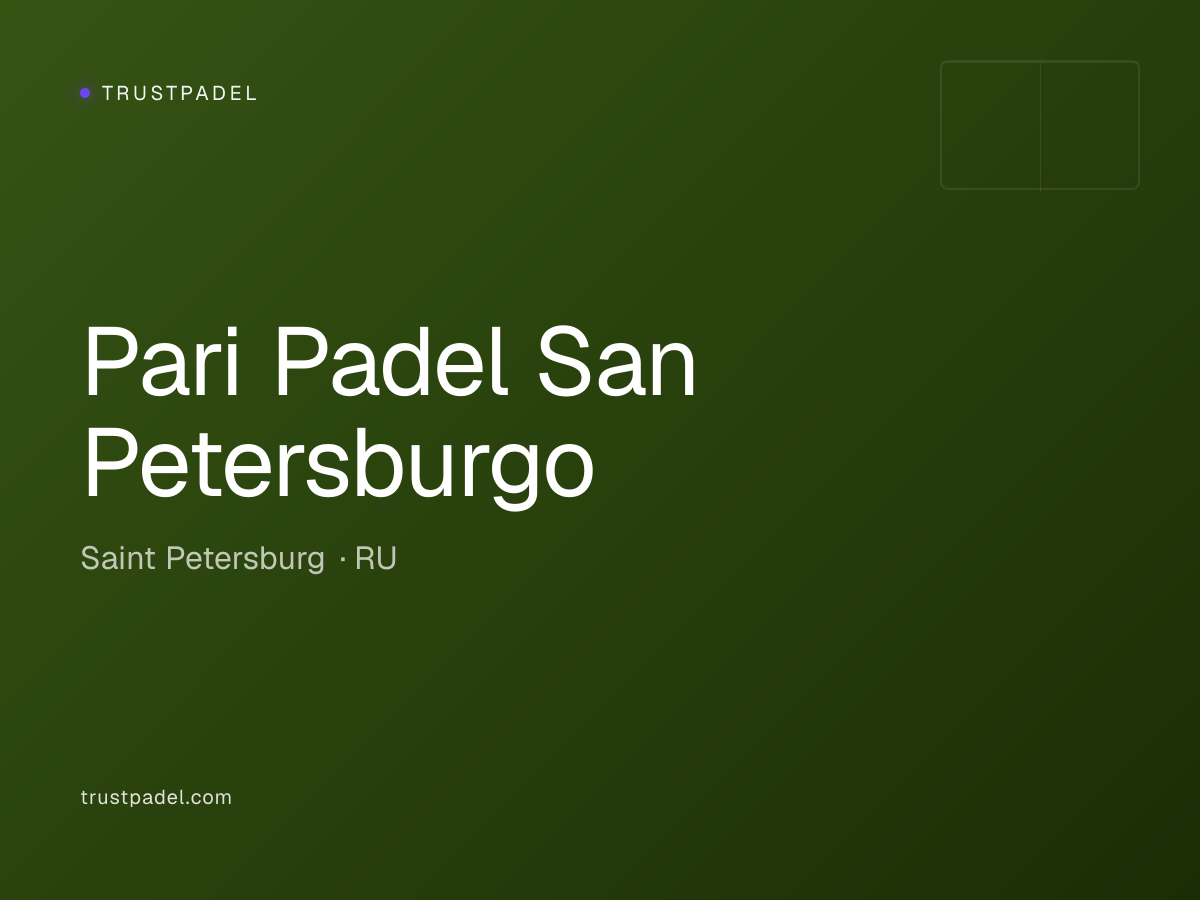 Pari Padel San Petersburgo padel club