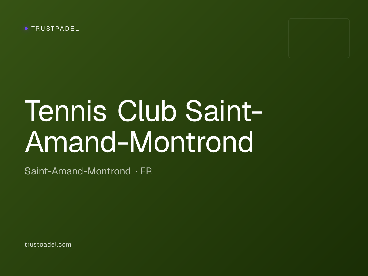 Tennis Club Saint-Amand-Montrond padel club