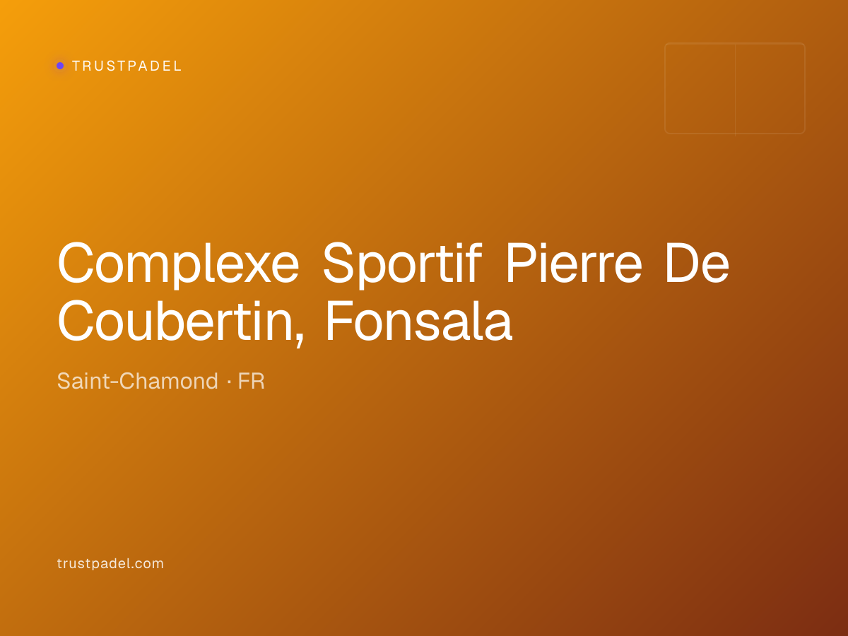 Complexe Sportif Pierre De Coubertin, Fonsala padel club