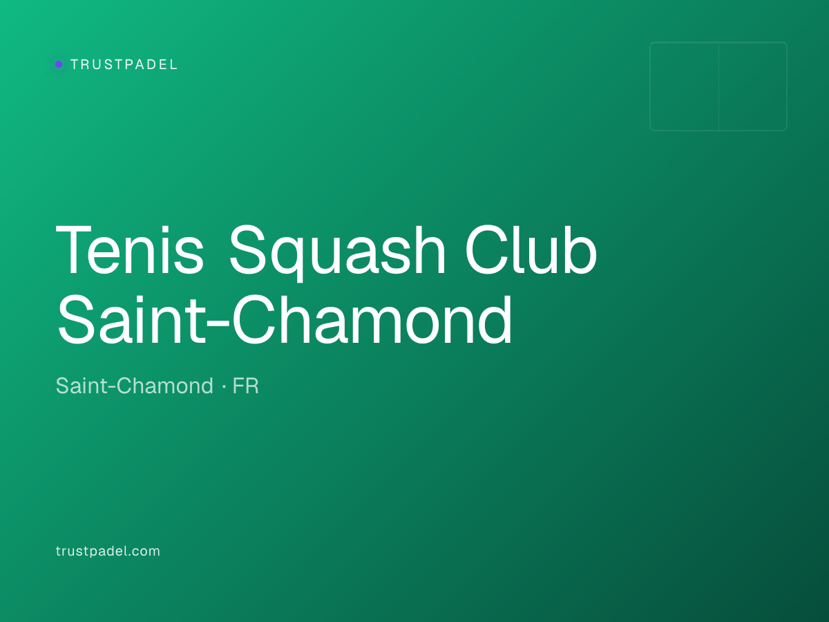 Tenis Squash Club Saint-Chamond padel club