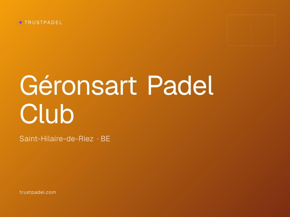 Géronsart Padel Club padel club