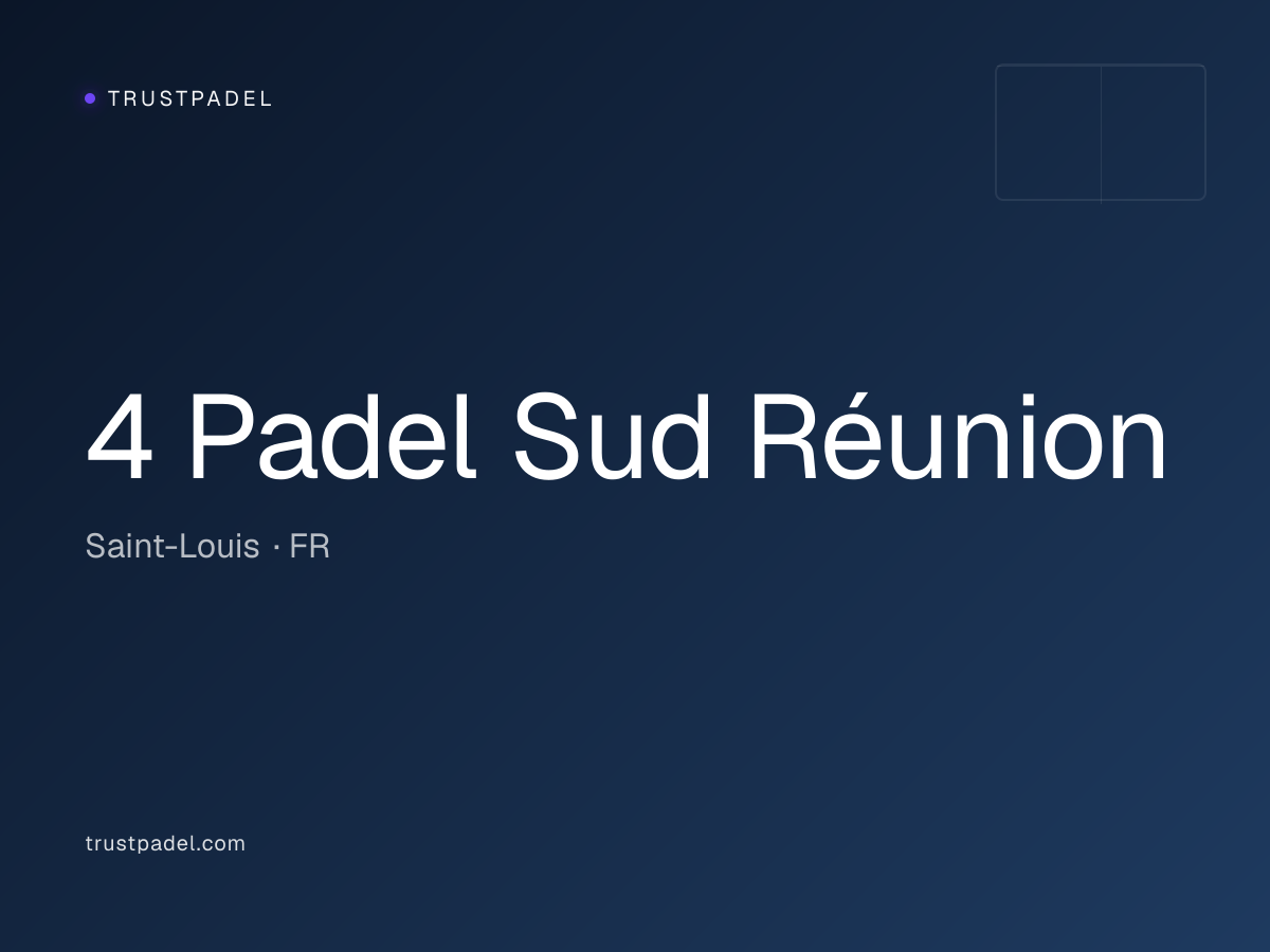 4 Padel Sud Réunion padel club