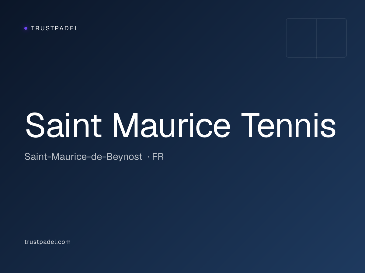 Saint Maurice Tennis padel club