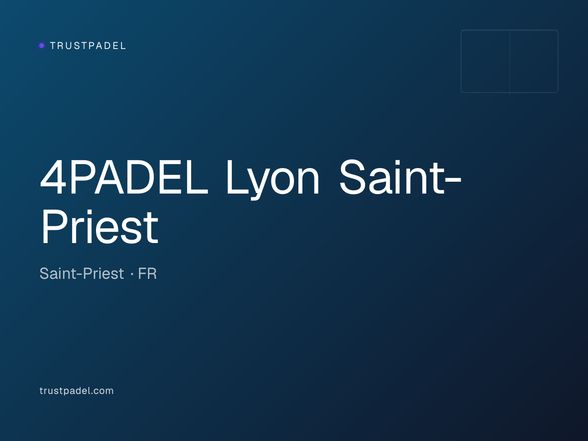 4PADEL Lyon Saint-Priest padel club