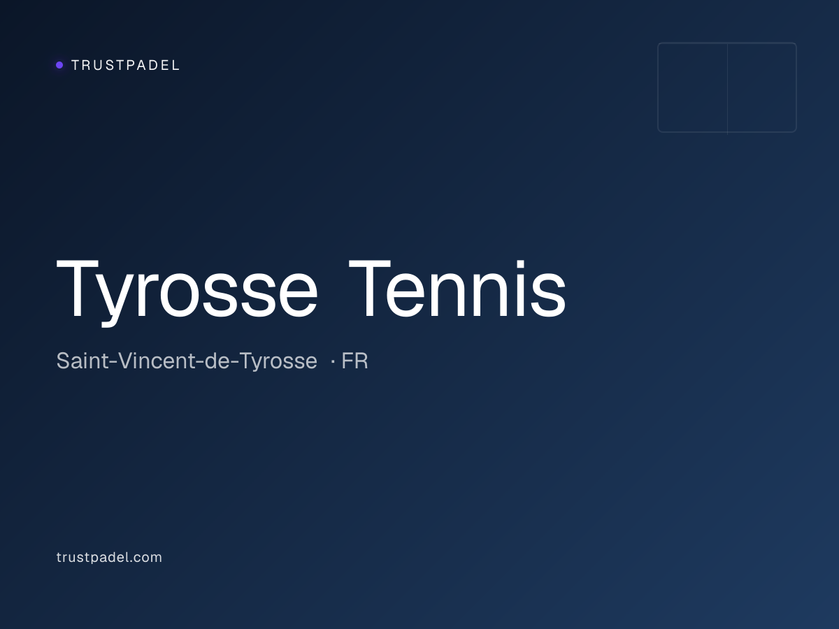 Tyrosse Tennis padel club