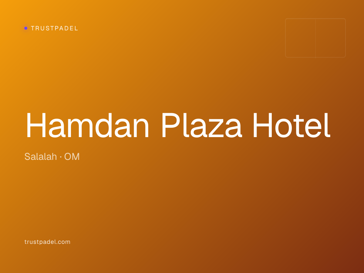 Hamdan Plaza Hotel padel club