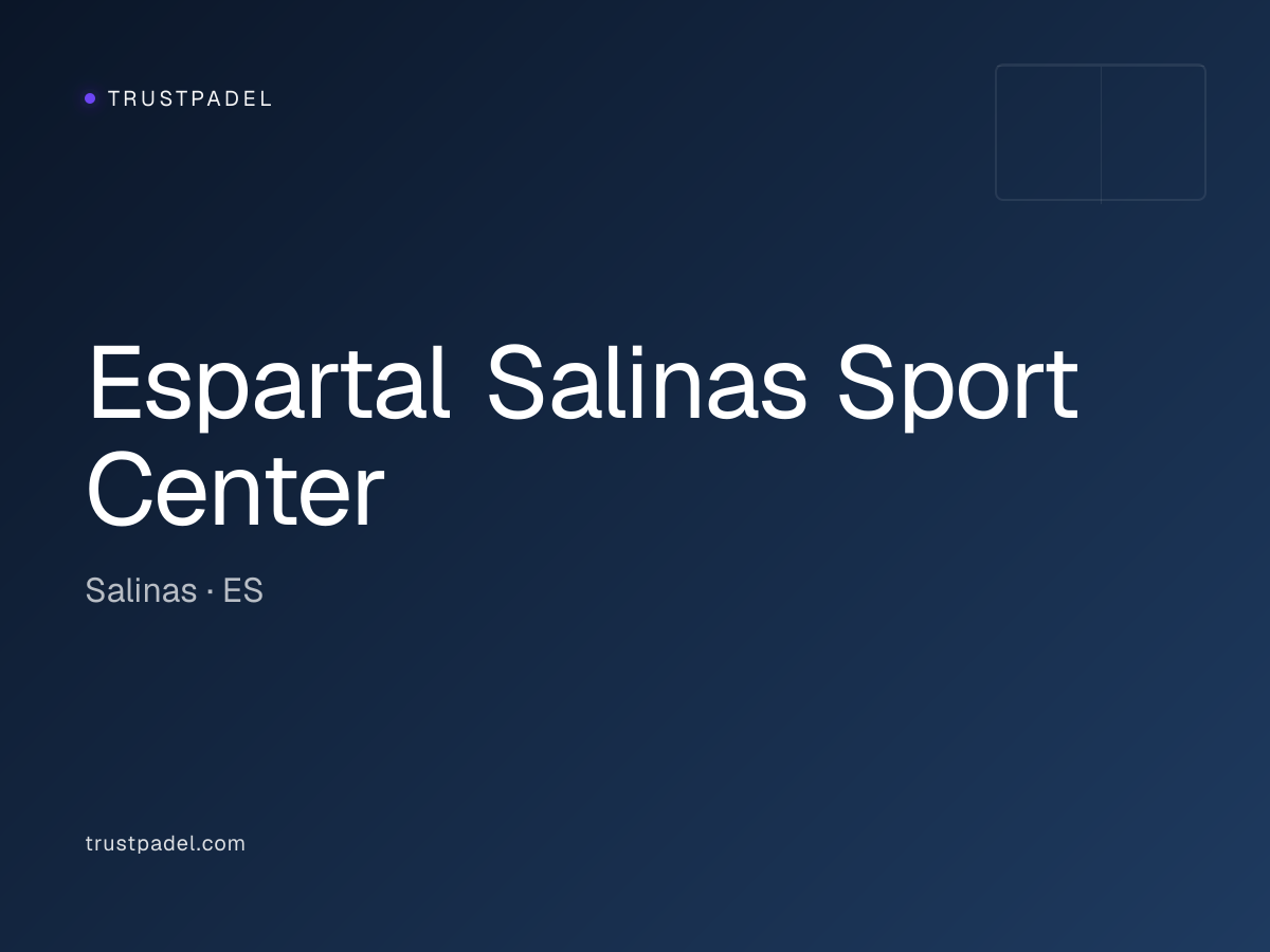 Espartal Salinas Sport Center padel club