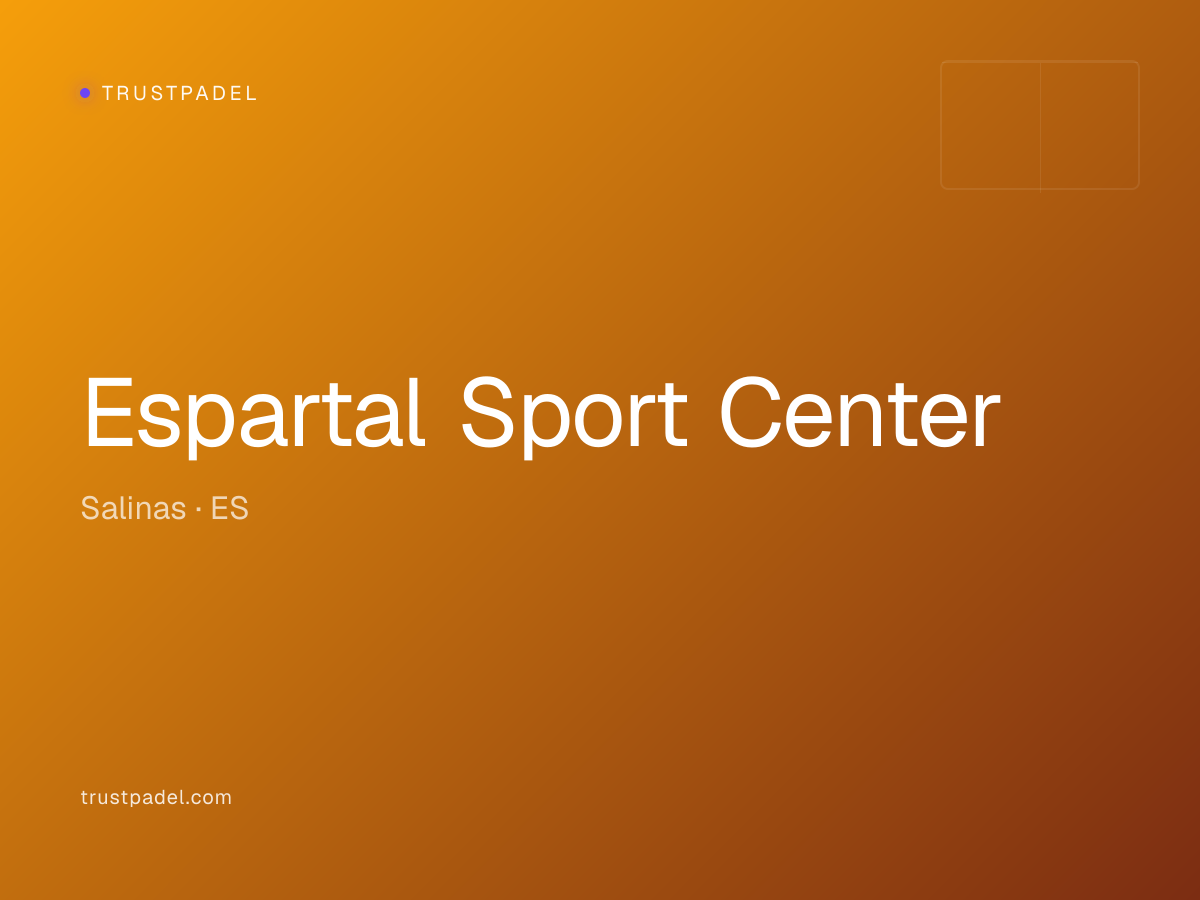 Espartal Sport Center padel club