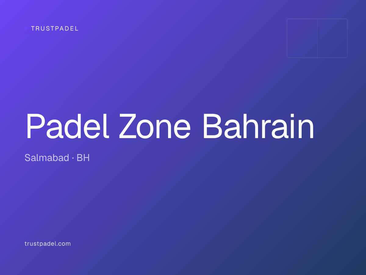 Padel Zone Bahrain padel club