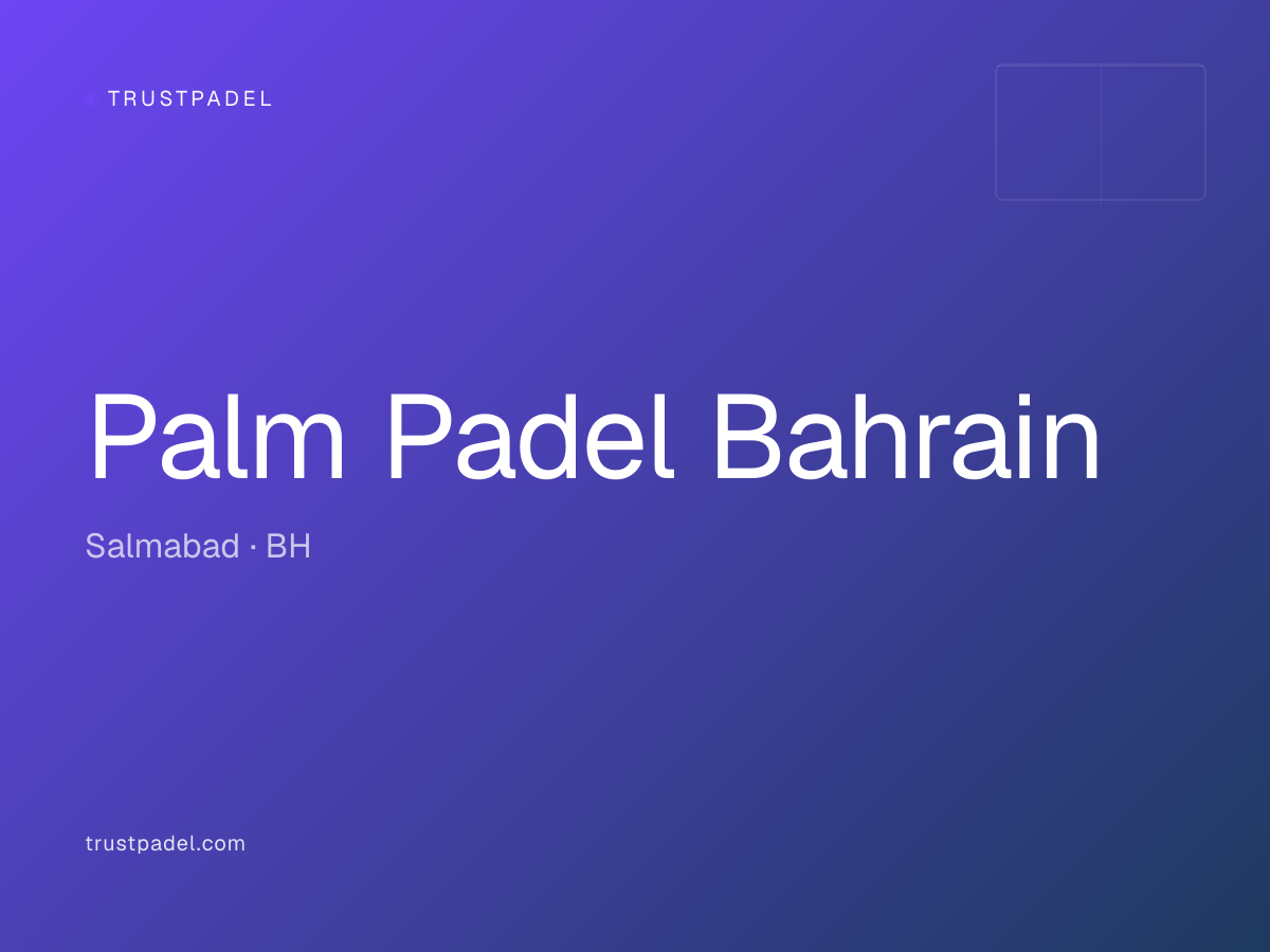 Palm Padel Bahrain padel club