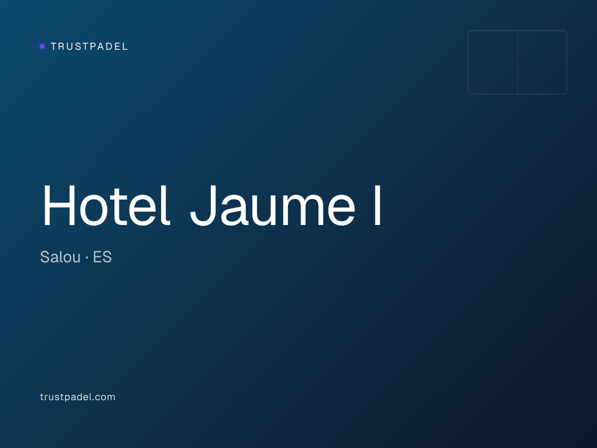 Hotel Jaume I padel club