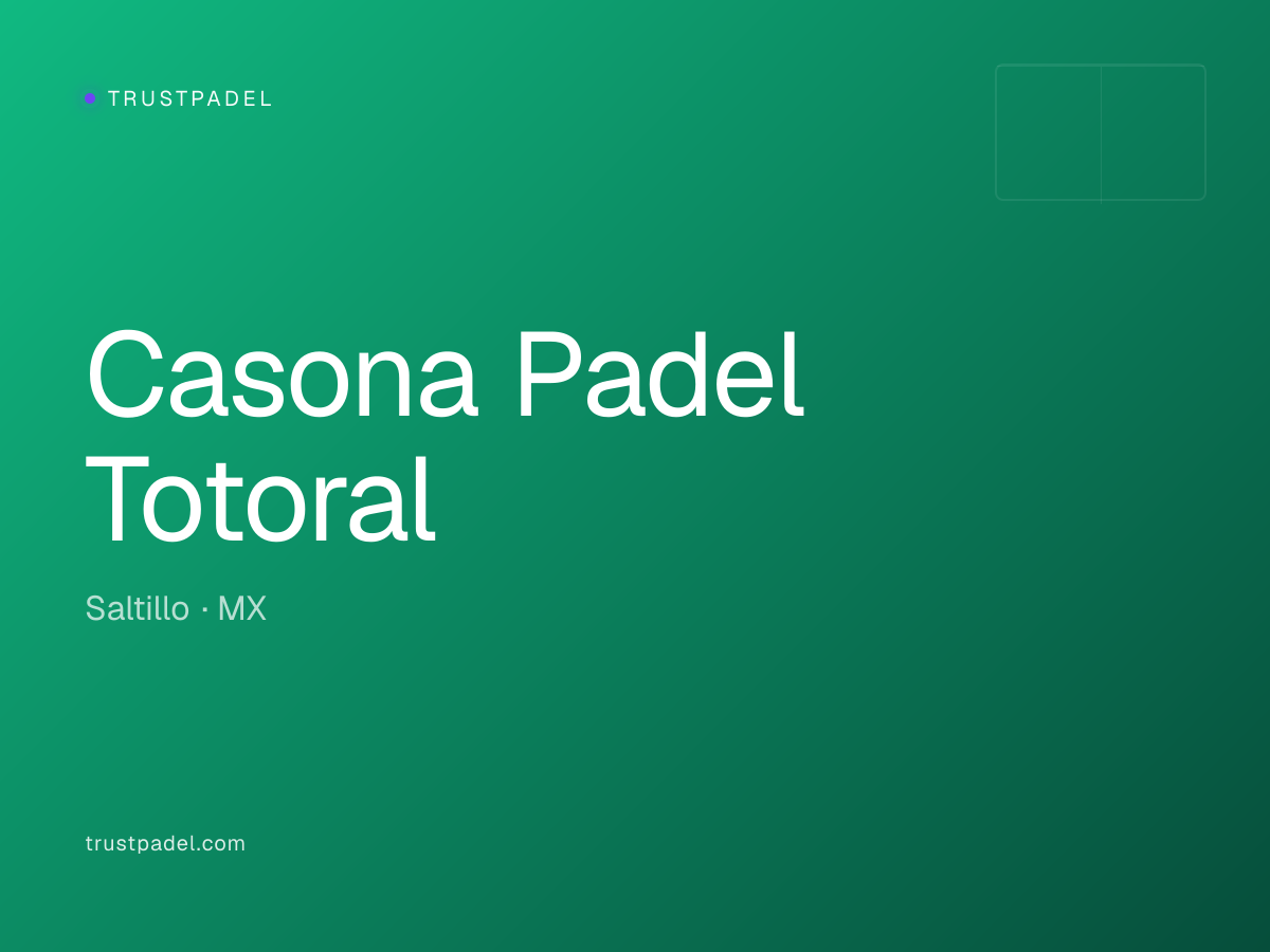 Casona Padel Totoral padel club