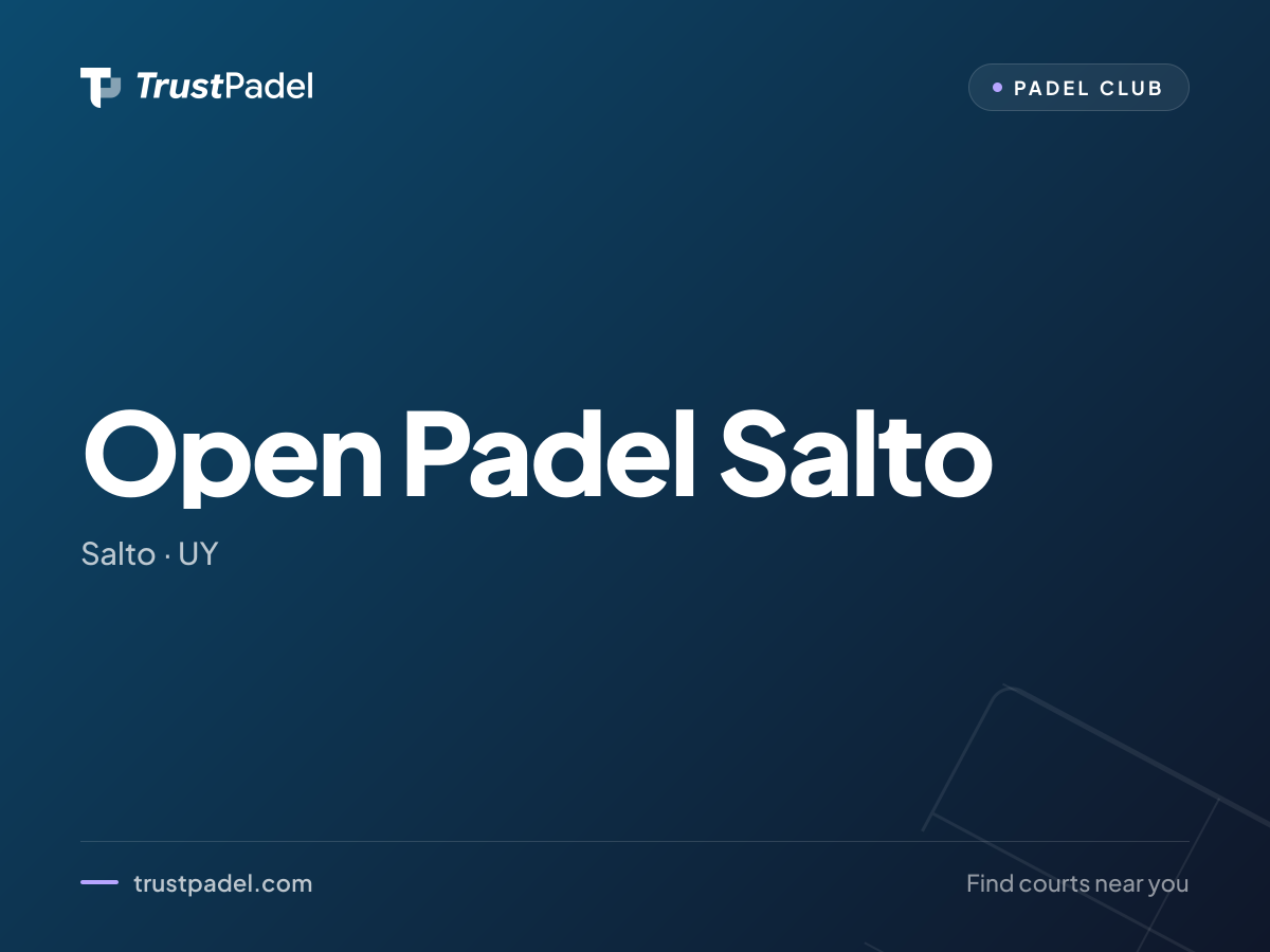 Open Padel Salto padel club