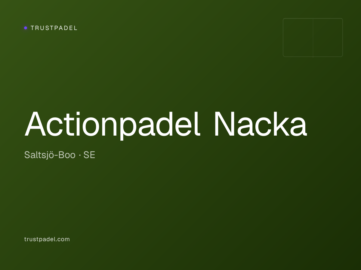 Actionpadel Nacka padel club