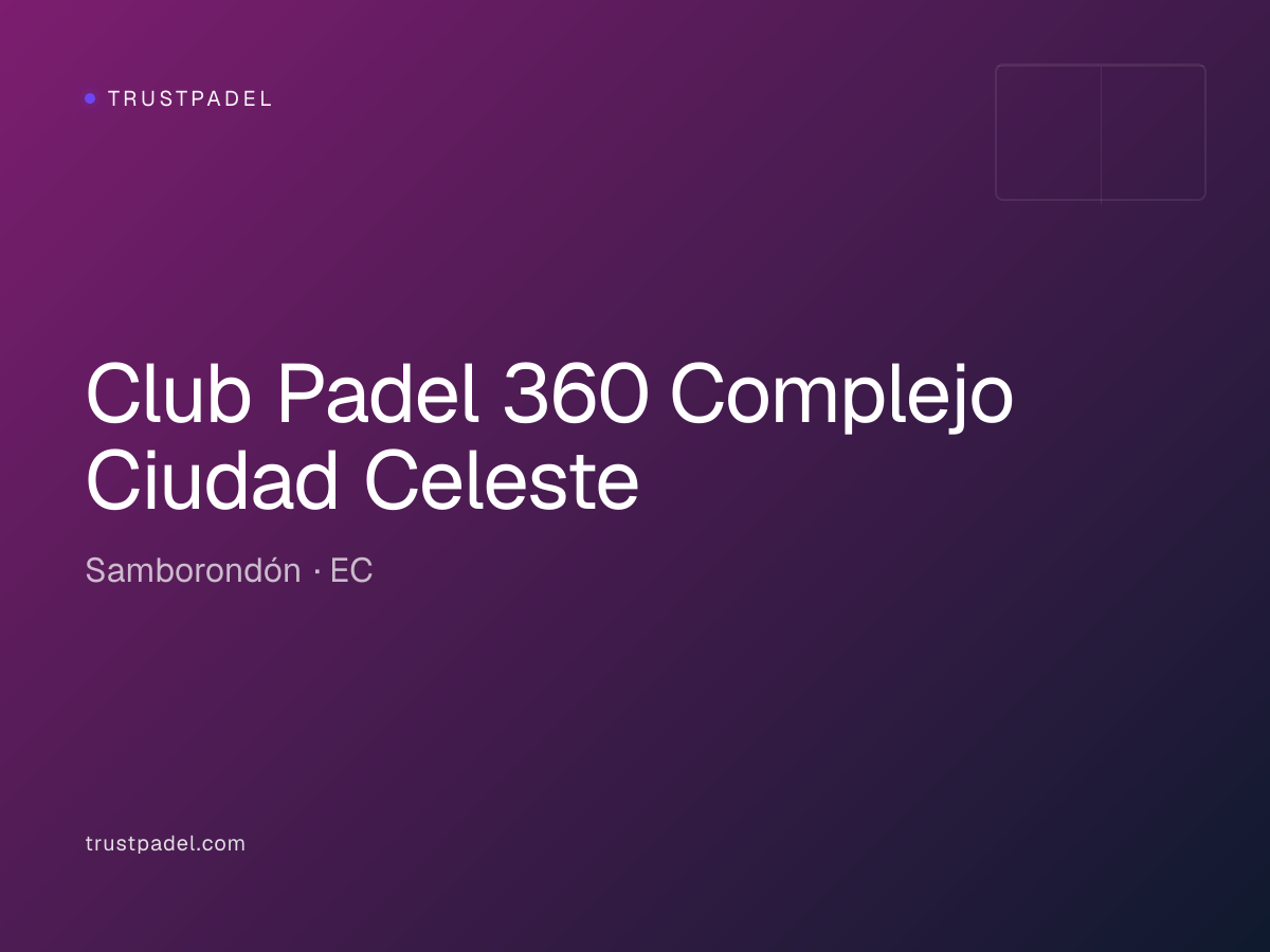 Club Padel 360 Complejo Ciudad Celeste padel club