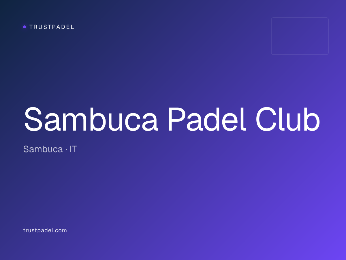 Sambuca Padel Club padel club