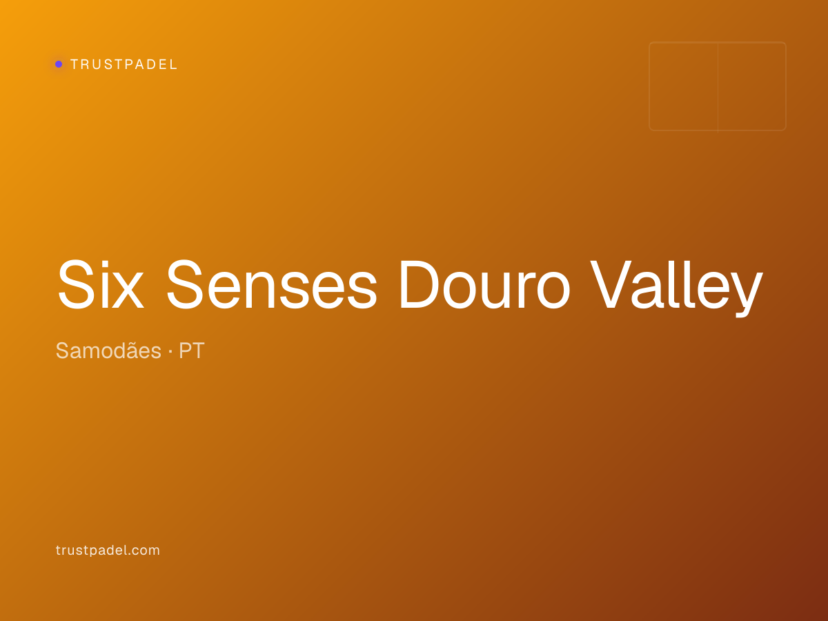 Six Senses Douro Valley padel club