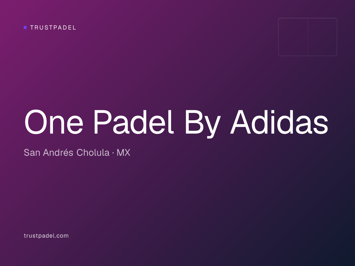 One Padel By Adidas padel club