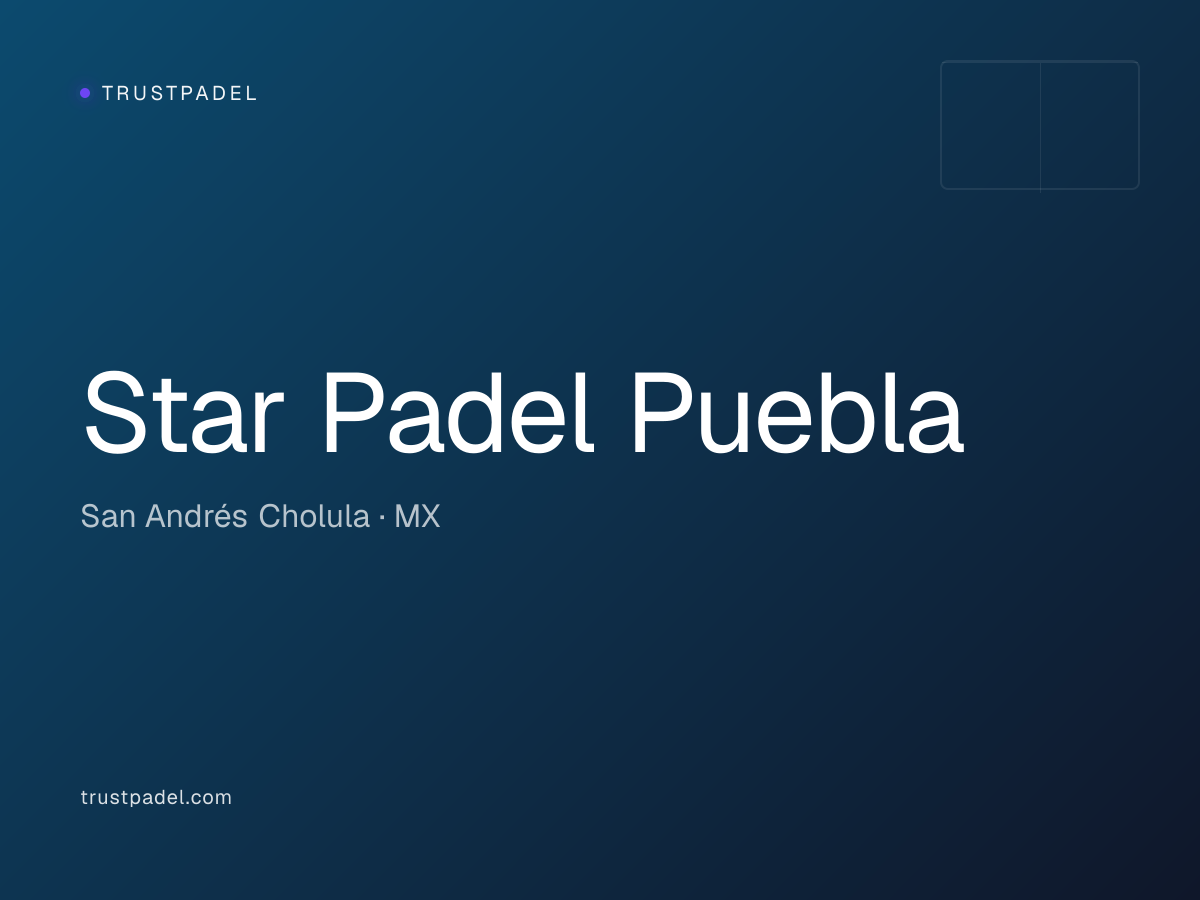 Star Padel Puebla padel club
