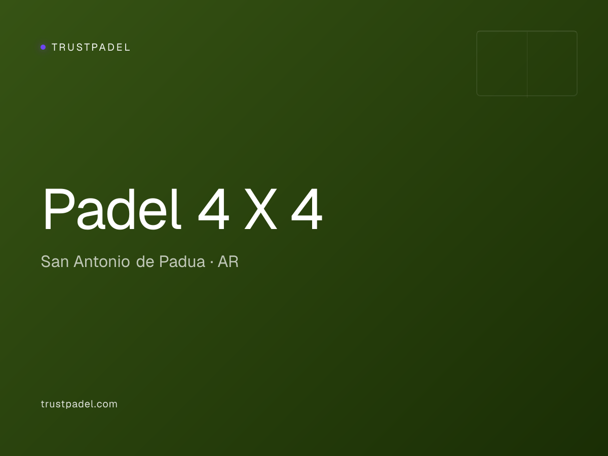 Padel 4 X 4 padel club
