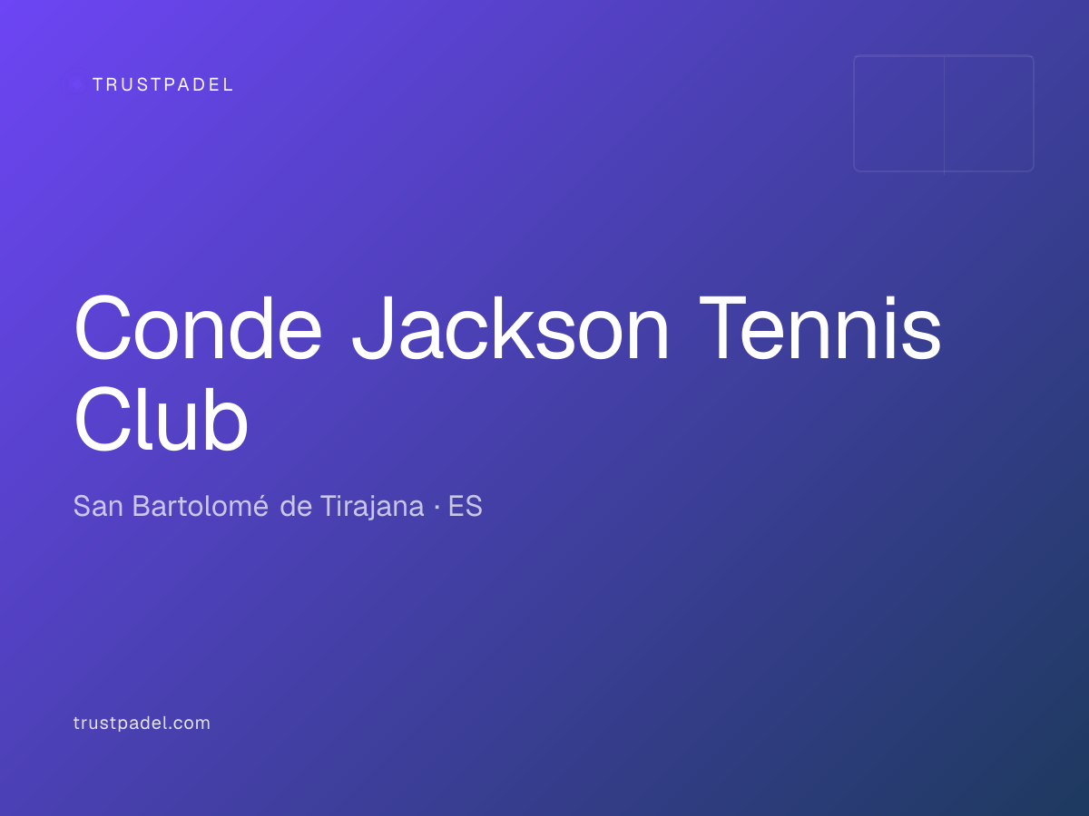 Conde Jackson Tennis Club padel club
