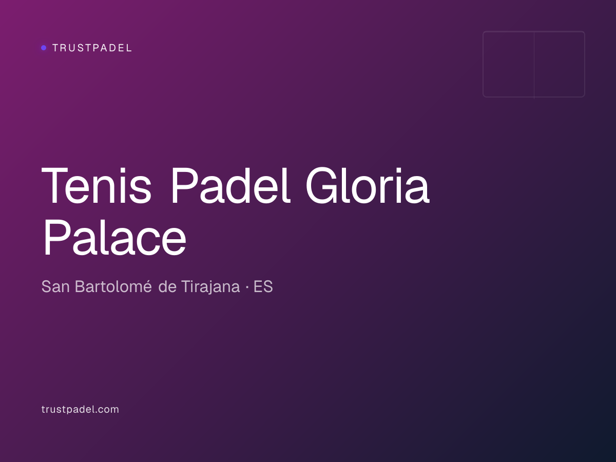 Tenis Padel Gloria Palace padel club