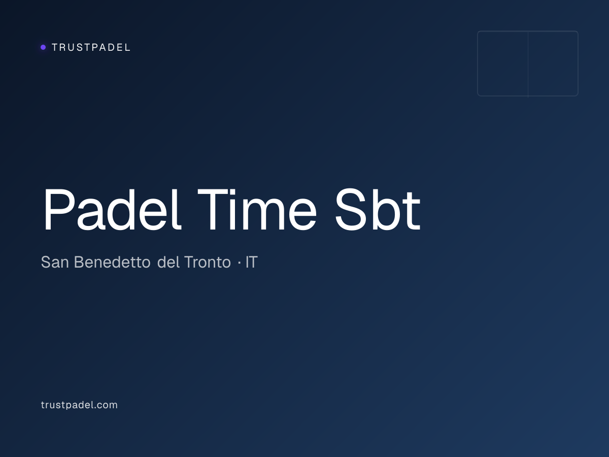 Padel Time Sbt padel club