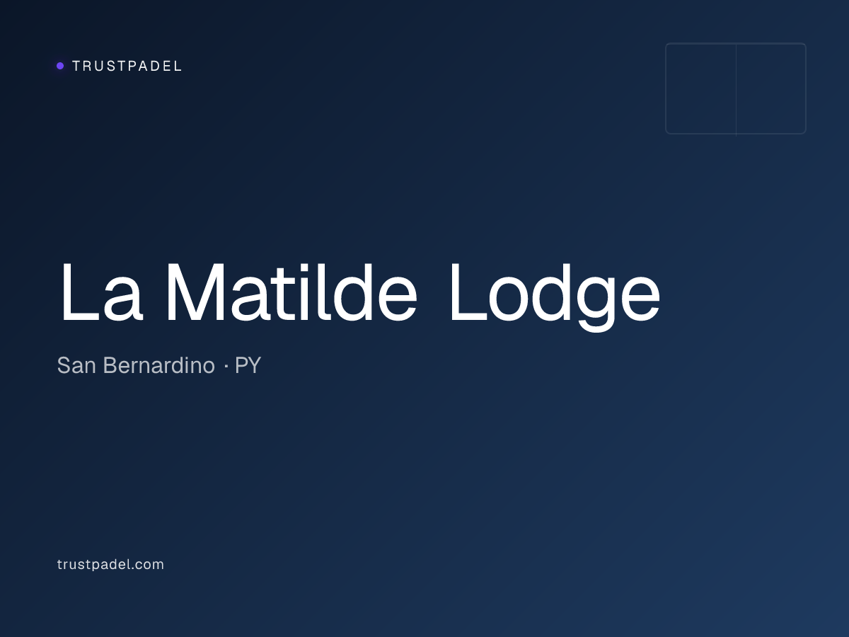 La Matilde Lodge padel club