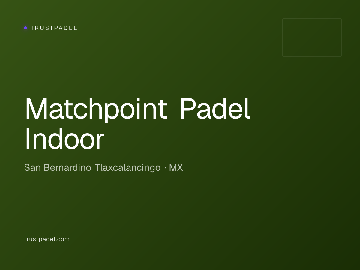 Matchpoint Padel Indoor padel club