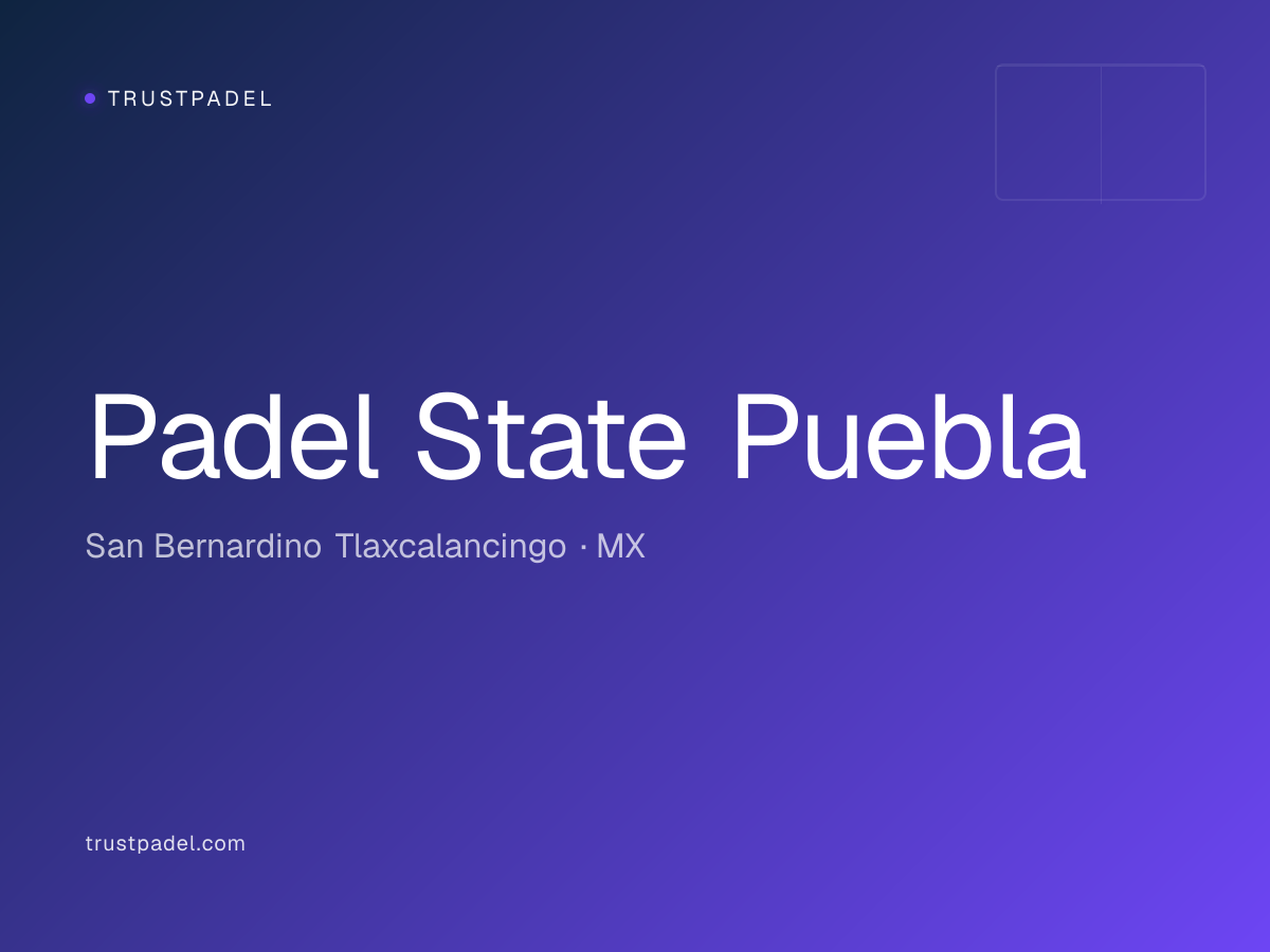 Padel State Puebla padel club