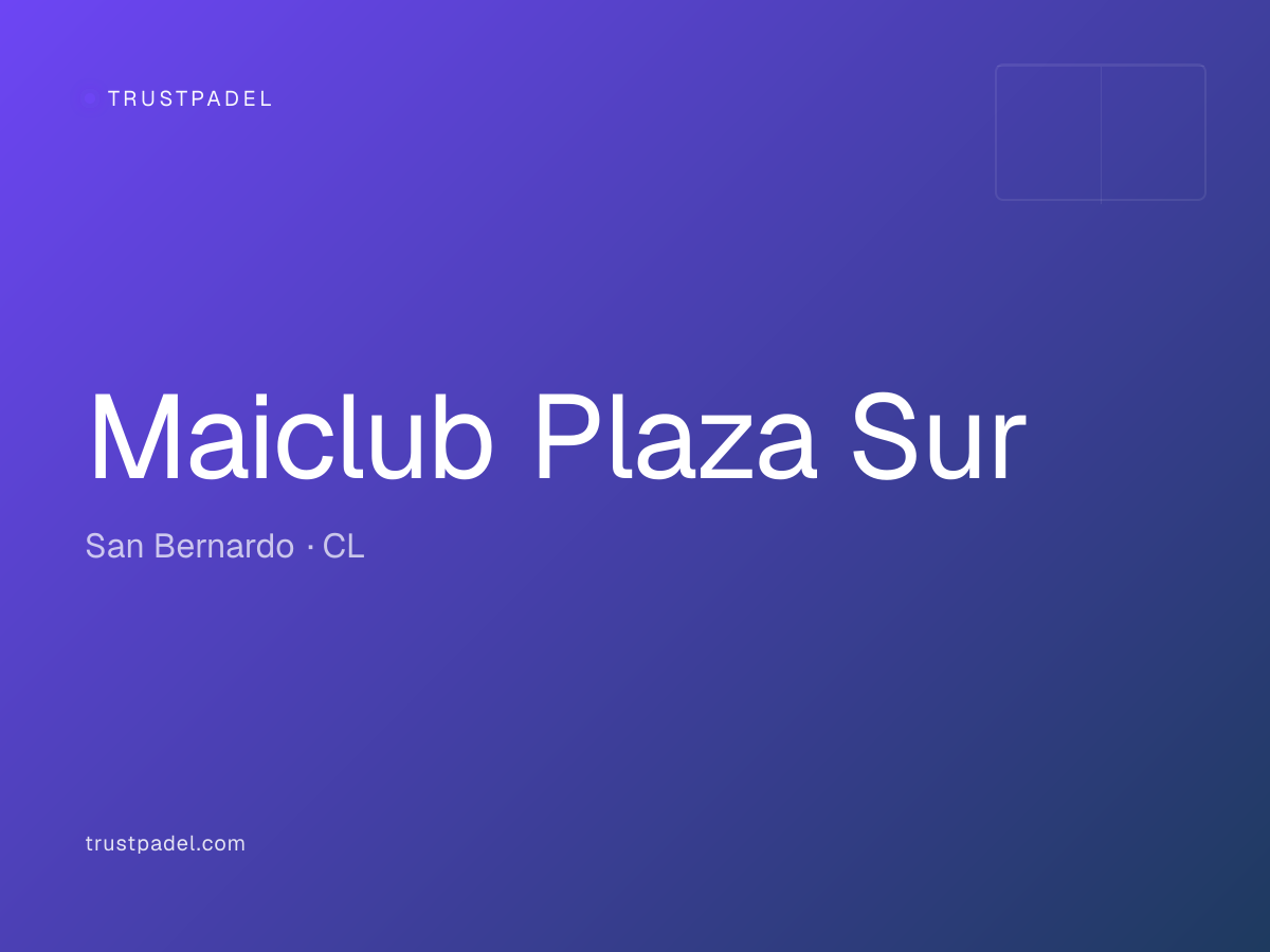 Maiclub Plaza Sur padel club