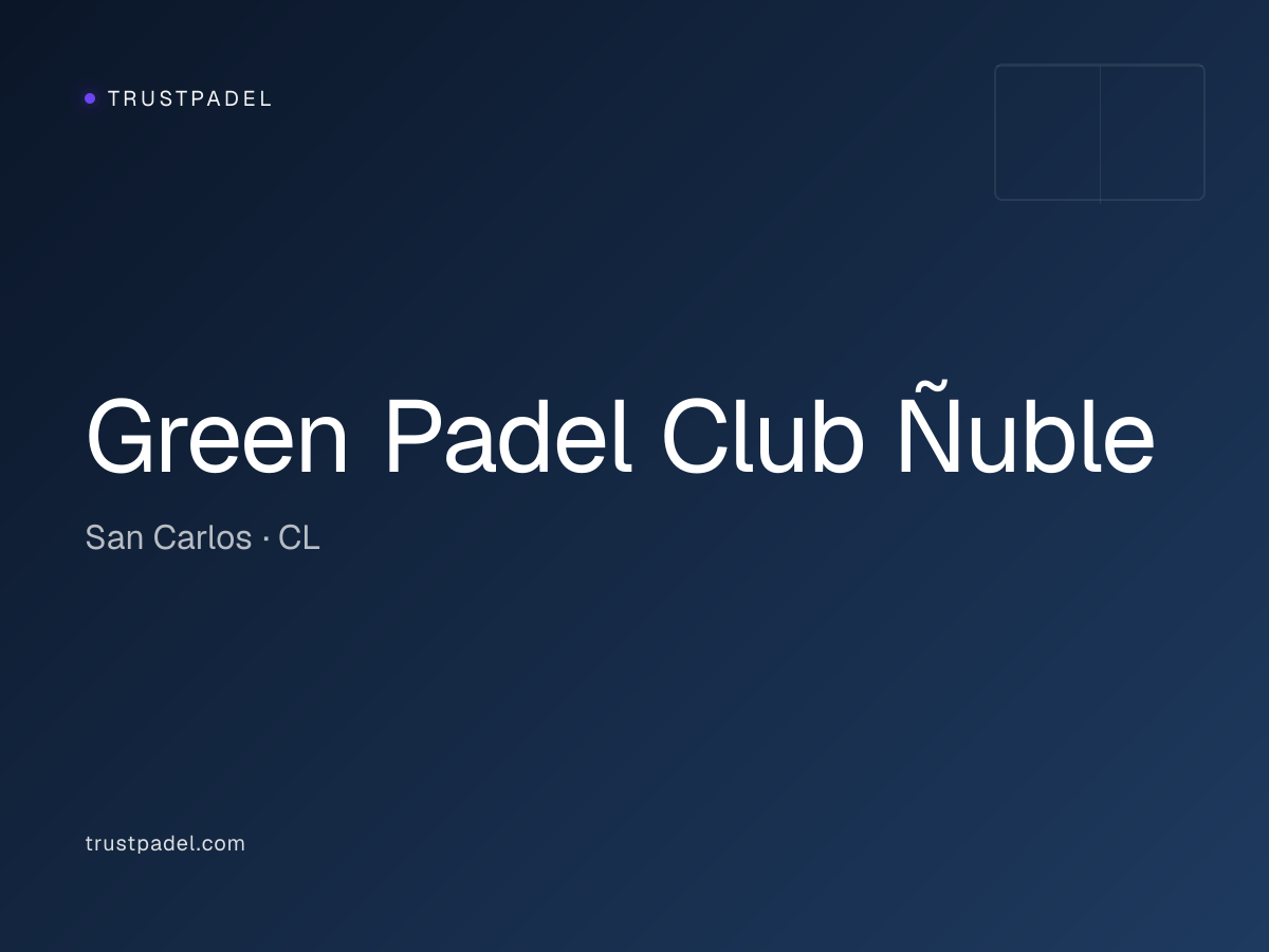 Green Padel Club Ñuble padel club