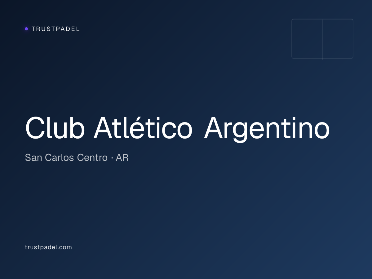 Club Atlético Argentino padel club