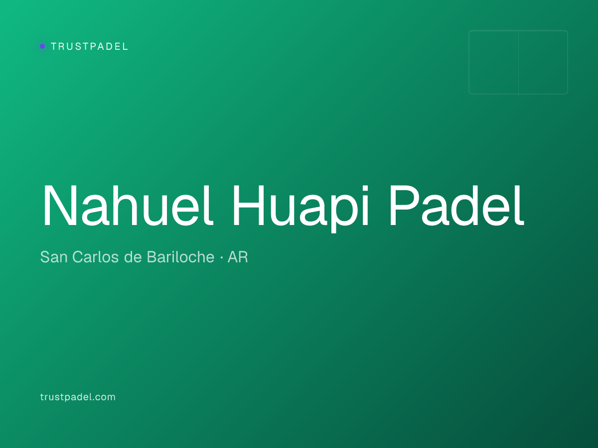 Nahuel Huapi Padel padel club