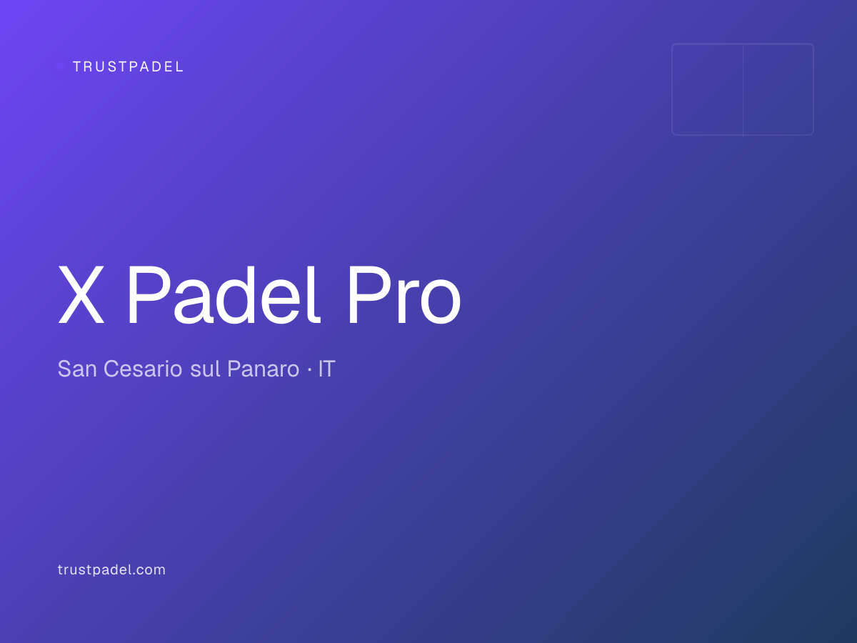 X Padel Pro padel club