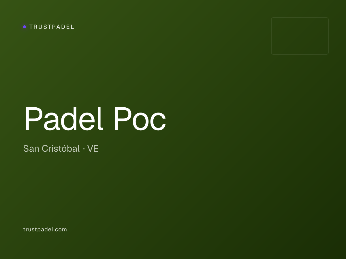 Padel Poc padel club