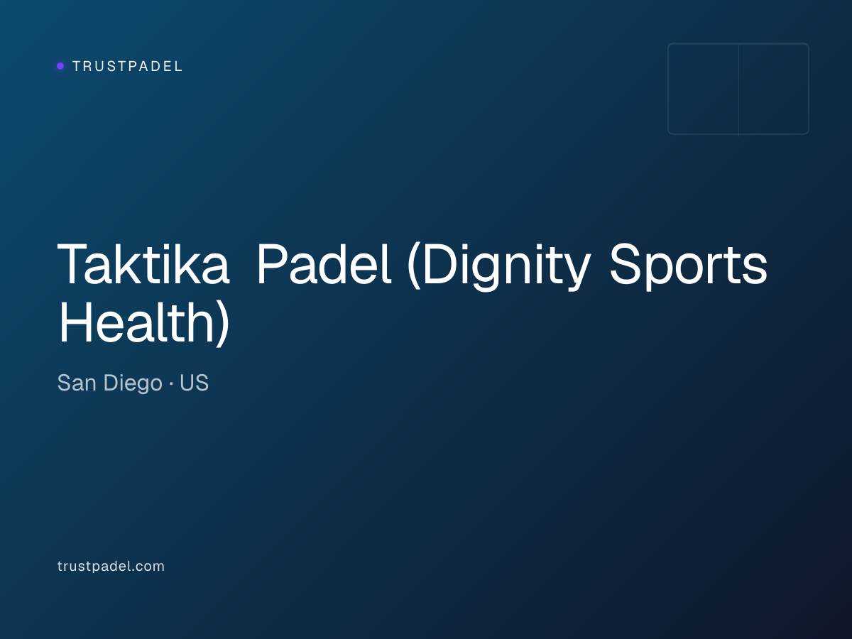 Taktika Padel (Dignity Sports Health) padel club